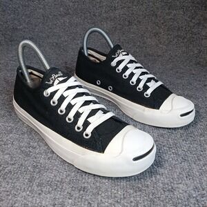 Converse Jack Purcell Sneakers Women 5.5 Black Canvas Low Top
